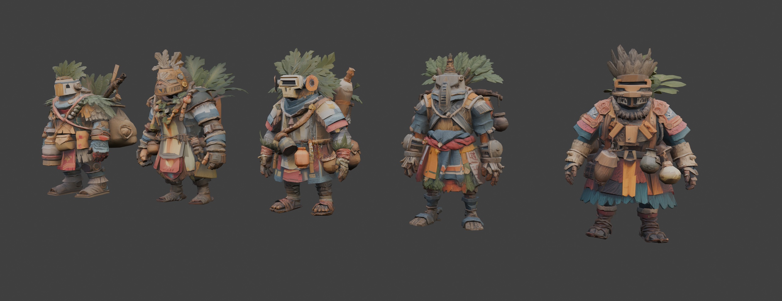 Media 1 for listing Fantasy Wilderness Nomads 🌿 (LowPoly)