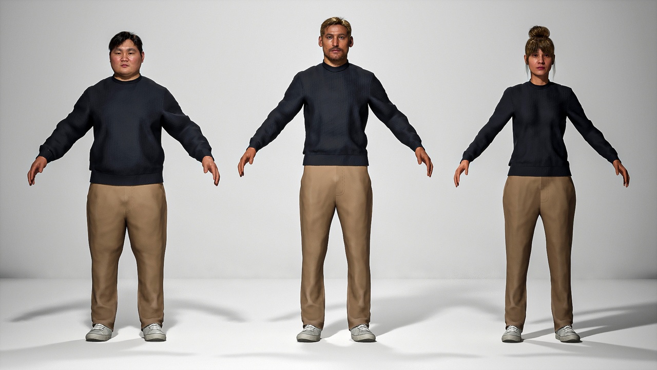 Media 1 for listing Smart Casual Outfit for MetaHuman (Resizable | Full Outfit)