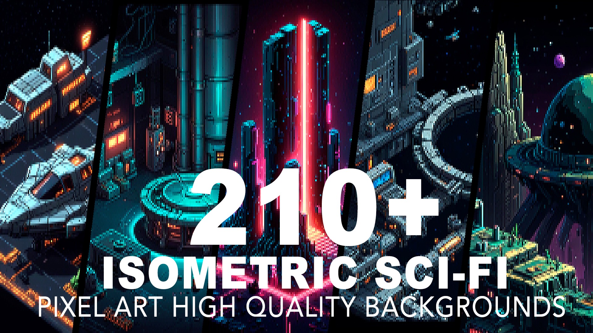210+ SCI-FI ISOMETRIC BACKGROUNDS | Fab