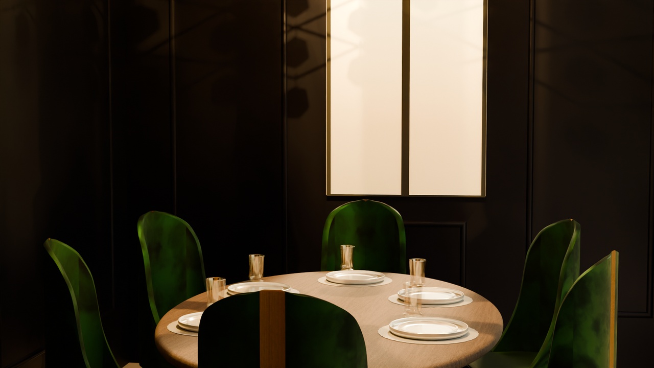 Media 1 for listing Modular Kitchen Dinning Full Scene Setup
