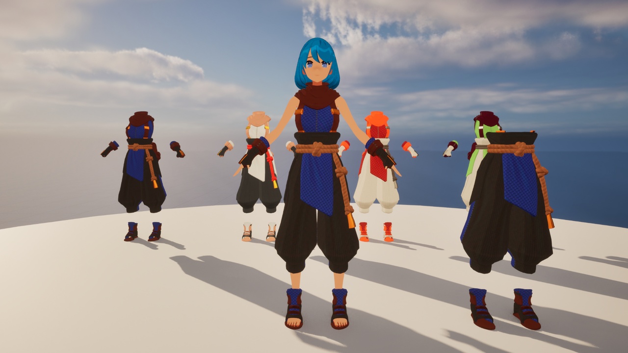 Media 1 for listing Female Anime Girl - Outfit 1&2