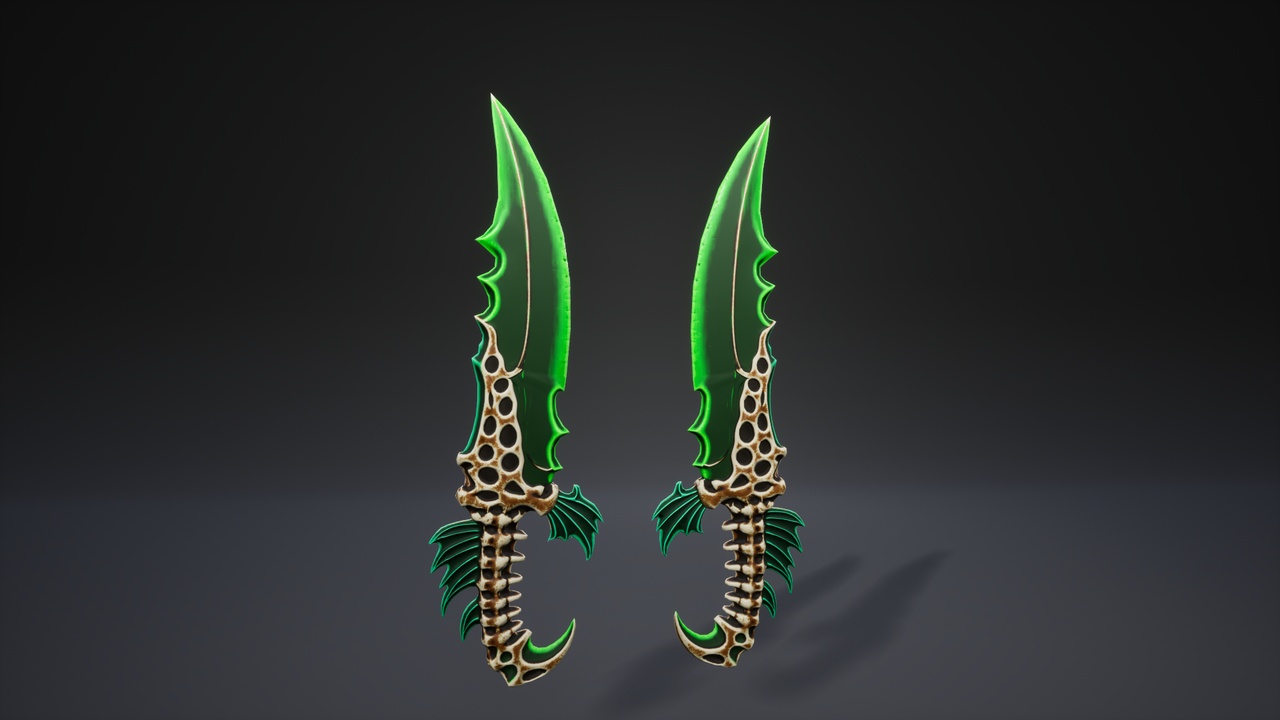 Media 1 for listing Stylized Bone Dagger