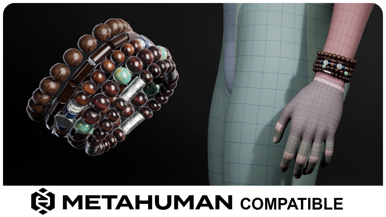 Media 1 for listing Bead Bracelet - Metahuman