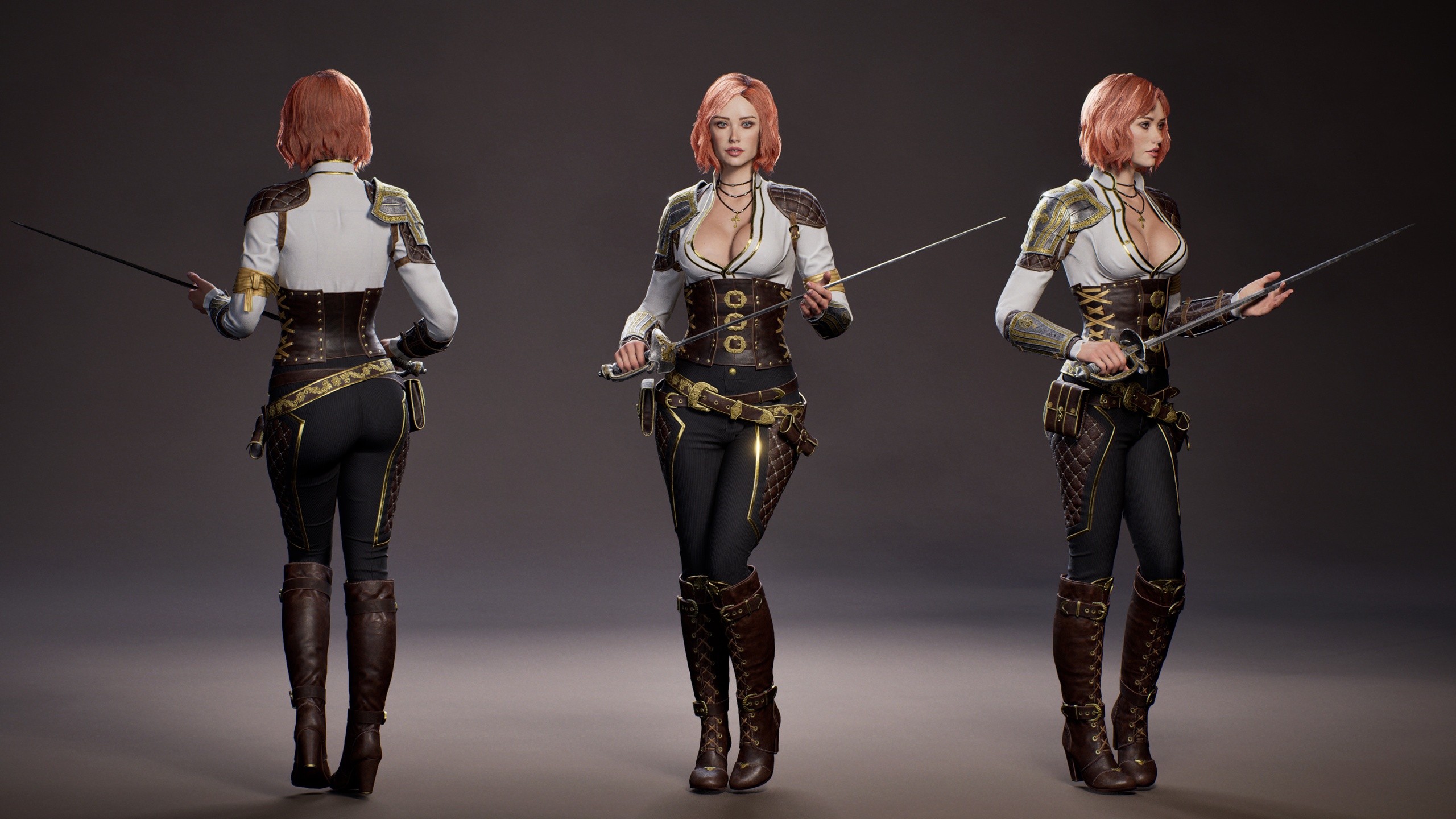 Media 1 for listing Sword Master - RPG/Semi-Realistic/Female Fantasy Character