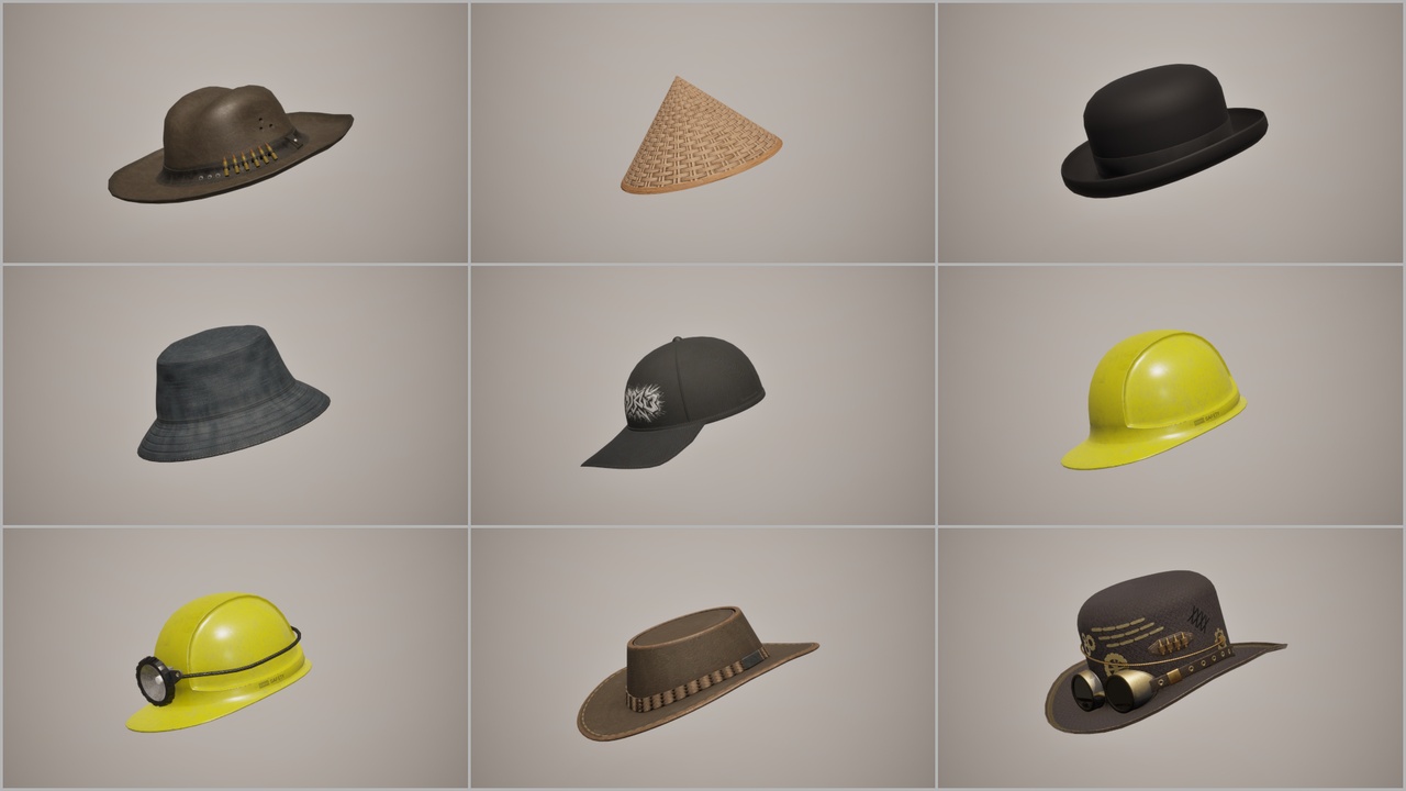 Media 1 for listing Hats pack (20 hats)