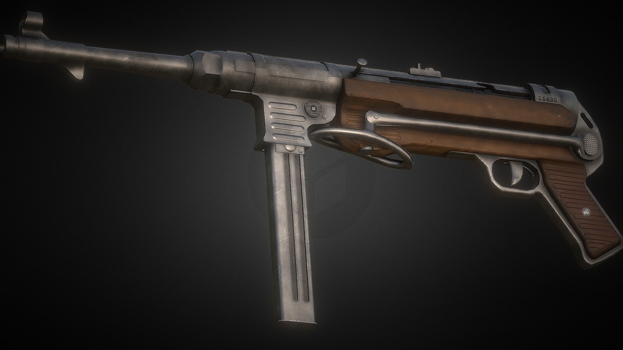 Media 1 for listing LowPoly Realistic GameReady MP40