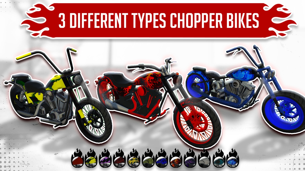 Media 1 for listing Motorcycle Pack: Chopper Bikes 2
