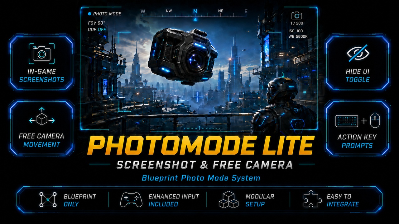 Media 1 for listing PhotoMode Lite | Screenshot & Free Camera