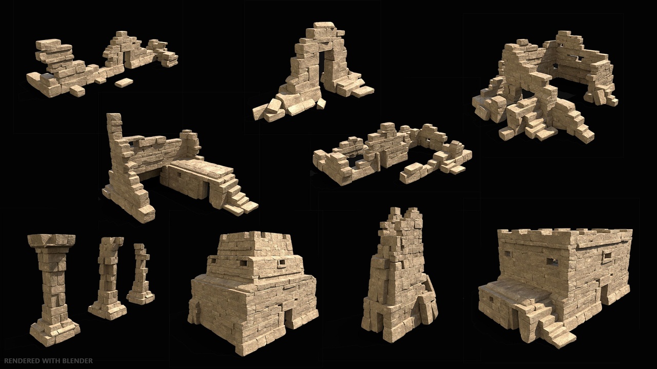 Ancient Desert Ruins 제품 등록을 위한 미디어 1개