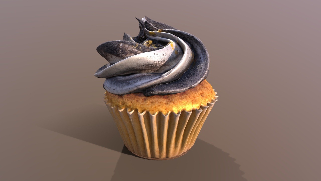 Media 1 for listing Elegant Golden Flakes Cupcake