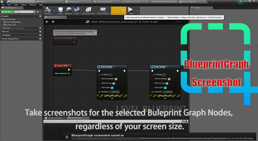 Blueprint Graph Screenshot (Regardless of screen size) | Fab