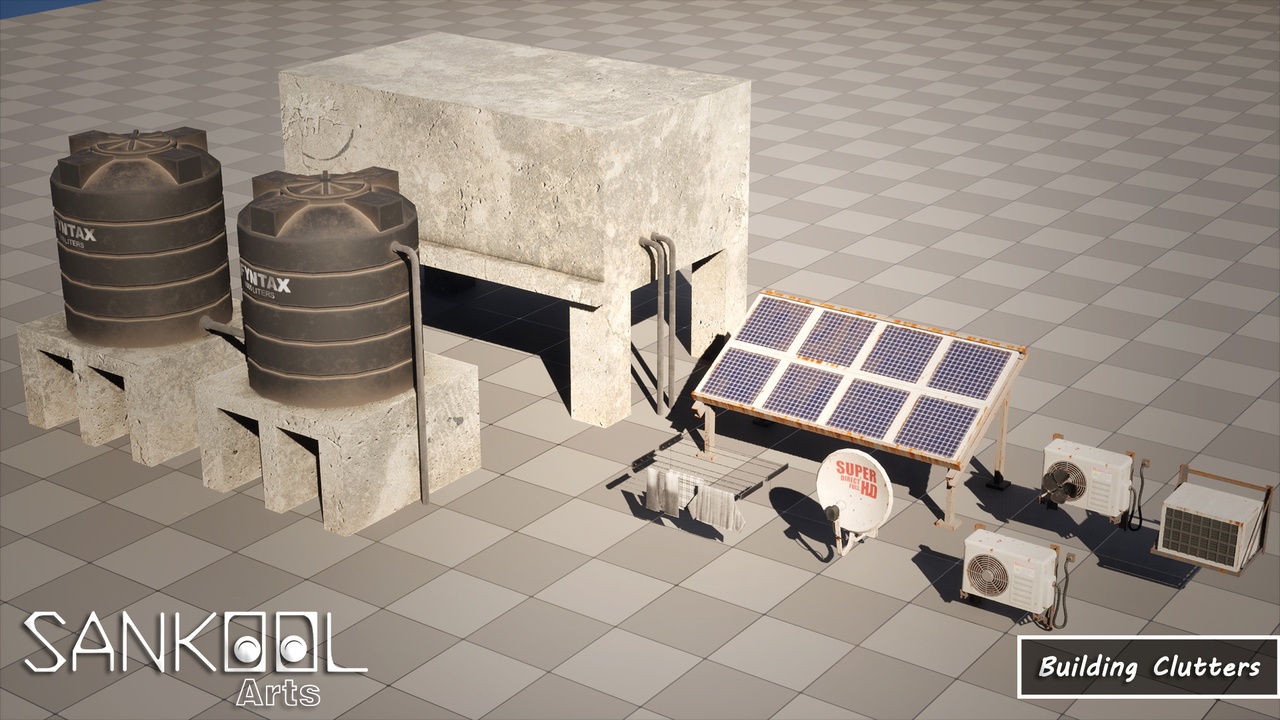 Media 1 for listing Indian Building Clutters - Gameready Asset Pack (Unreal Engine Only)