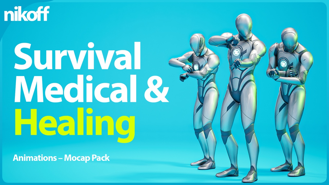 Media 1 for listing Survival Medical & Healing Animations – Mocap Pack