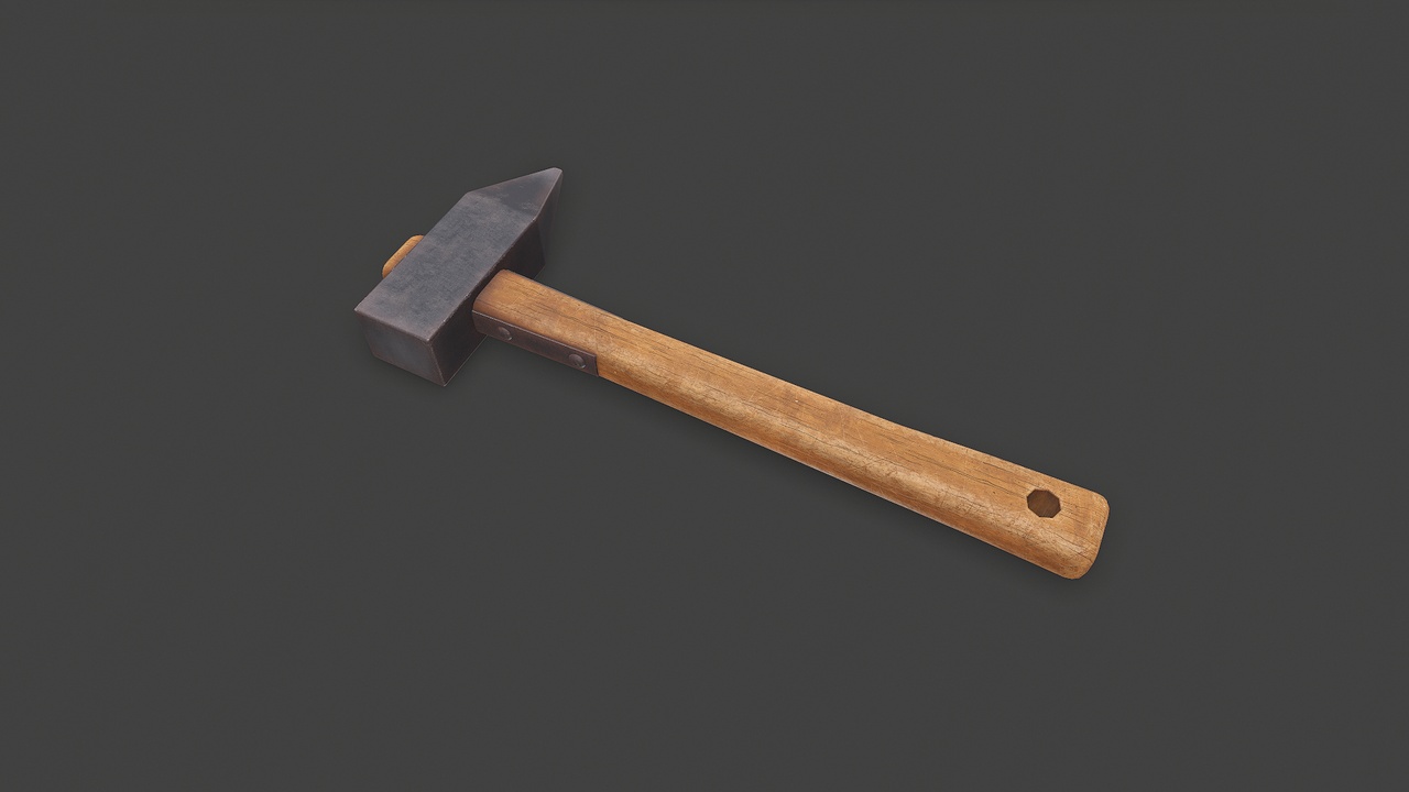 Media 1 for listing Vintage Piton Hammer Low-poly PBR