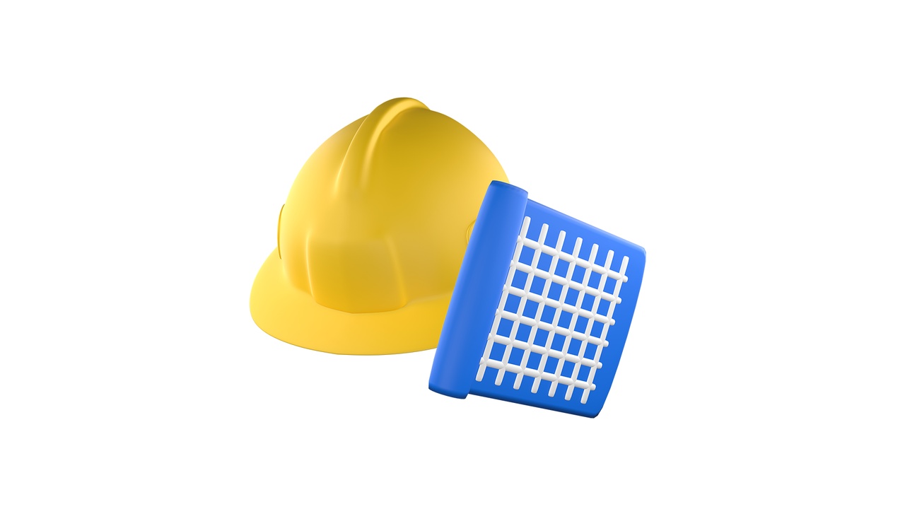 File multimediali per l'articolo Hard Hat and Blueprint 3D Cartoon: 1