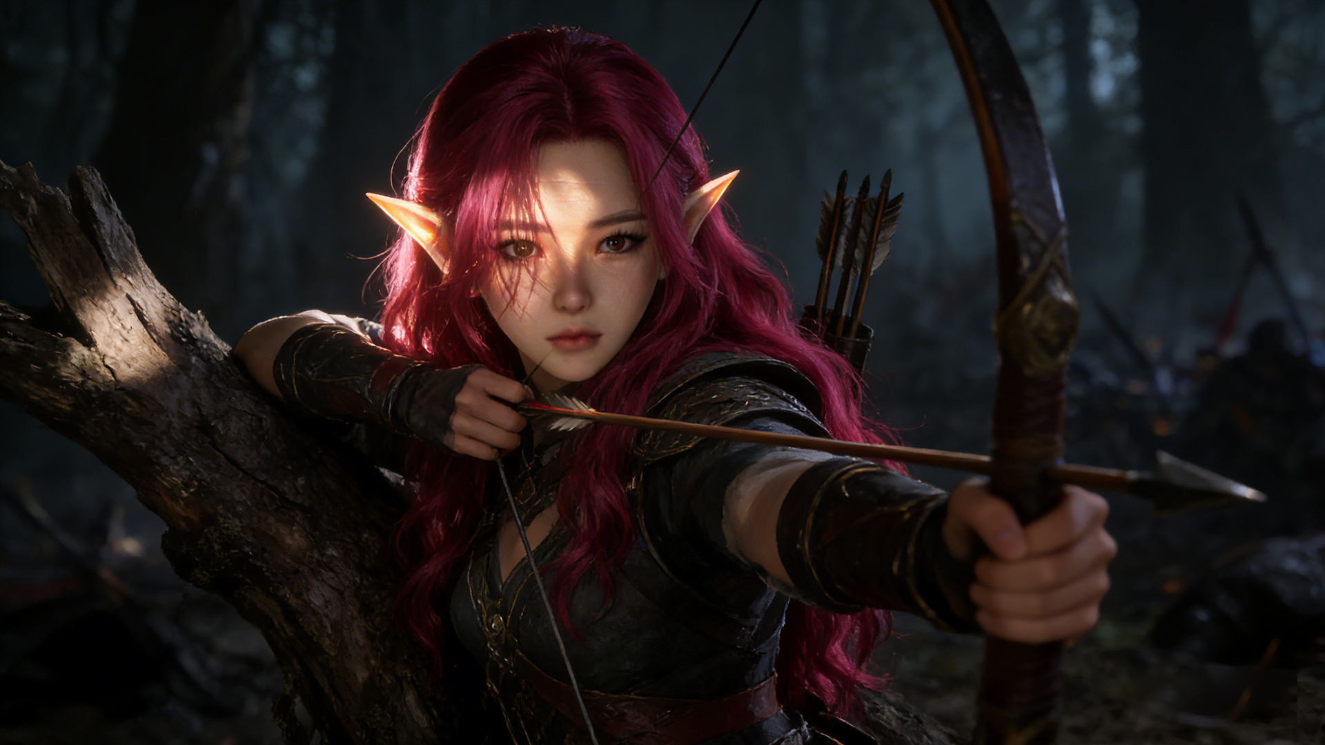 Editable Elf Female Warrior Metahuman - Isana.A rose blooming in the ...