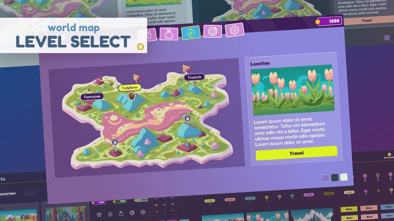 Media 1 for listing World Map - Level Select System