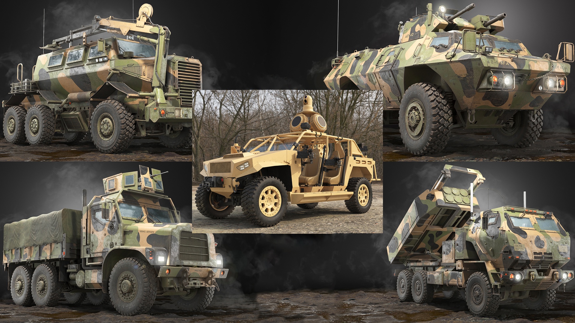 Media 1 for listing American Wheeled Military Vehicles 5 in 1 PBR vol2