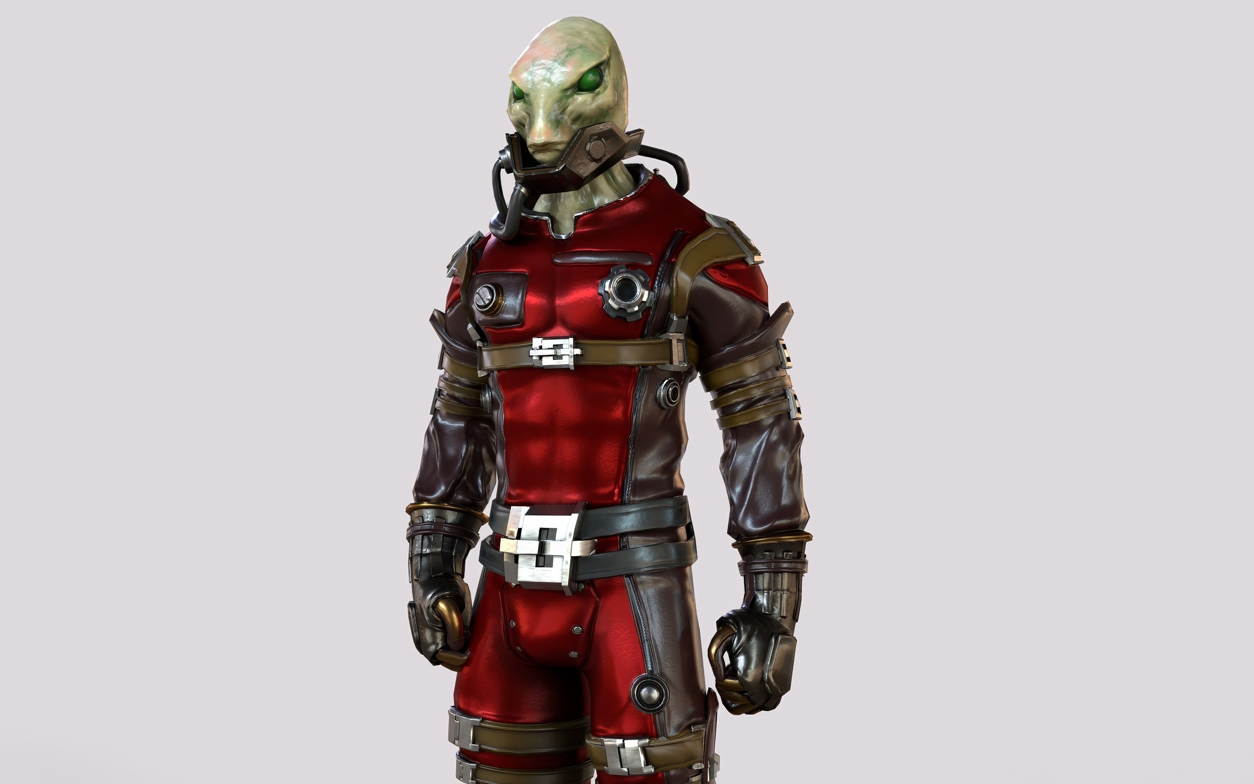 Медиа 1 для объявления Sci-Fi Alien Character Game Ready with Rigging Fully Rigged
