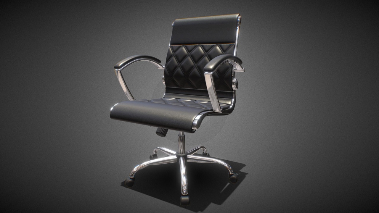Media 1 for listing Office Chair with Chrome Base and Arms