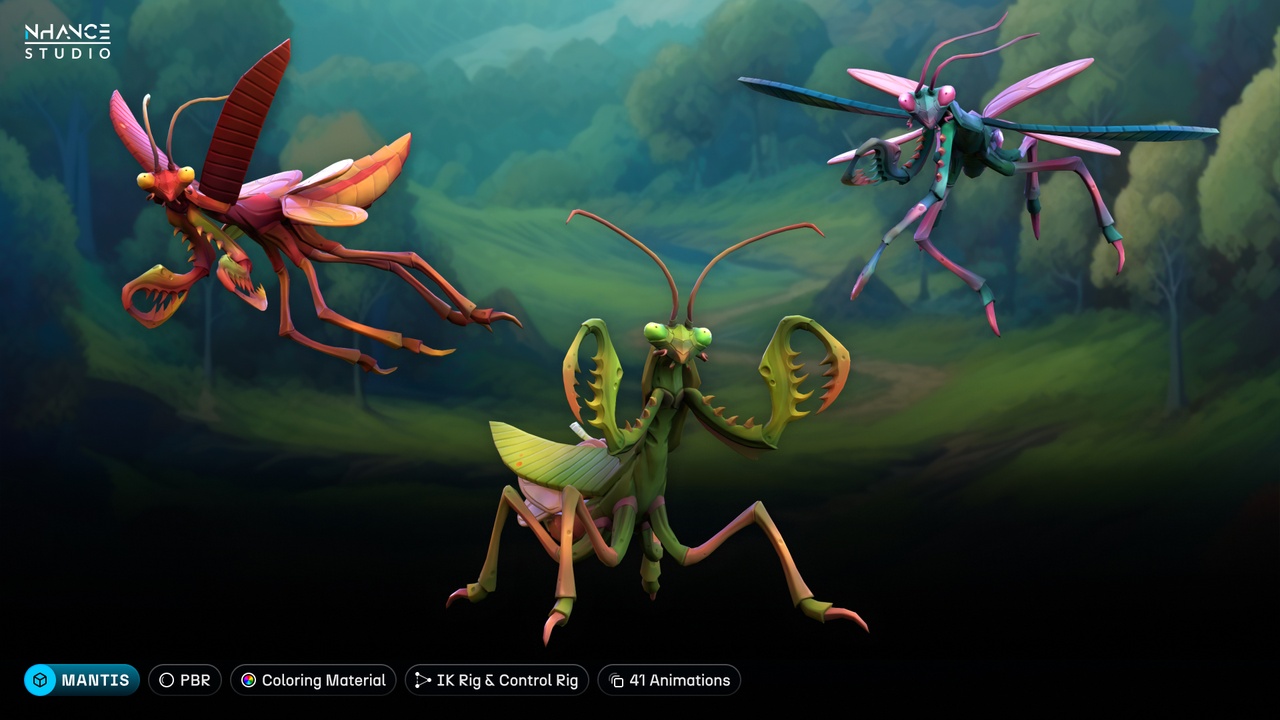 Media 1 for listing Stylized Beetles Pack