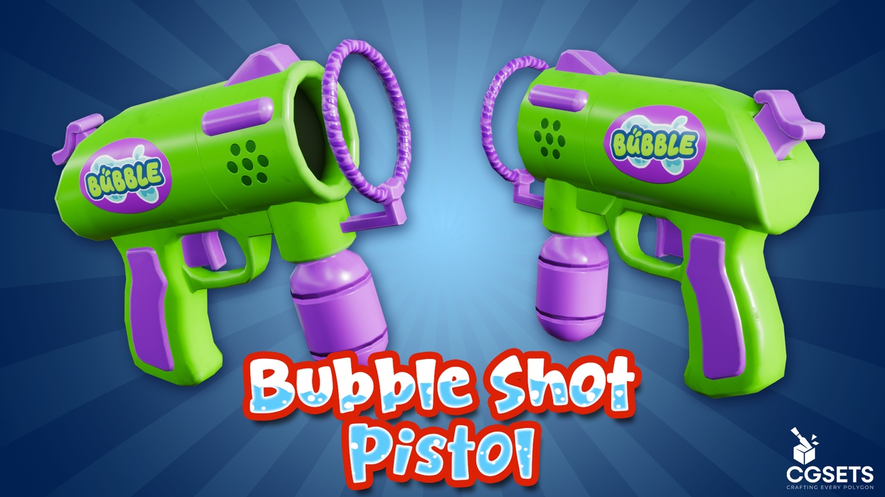Media 1 for listing Bubble Shot Pistol | Stylized Water Gun