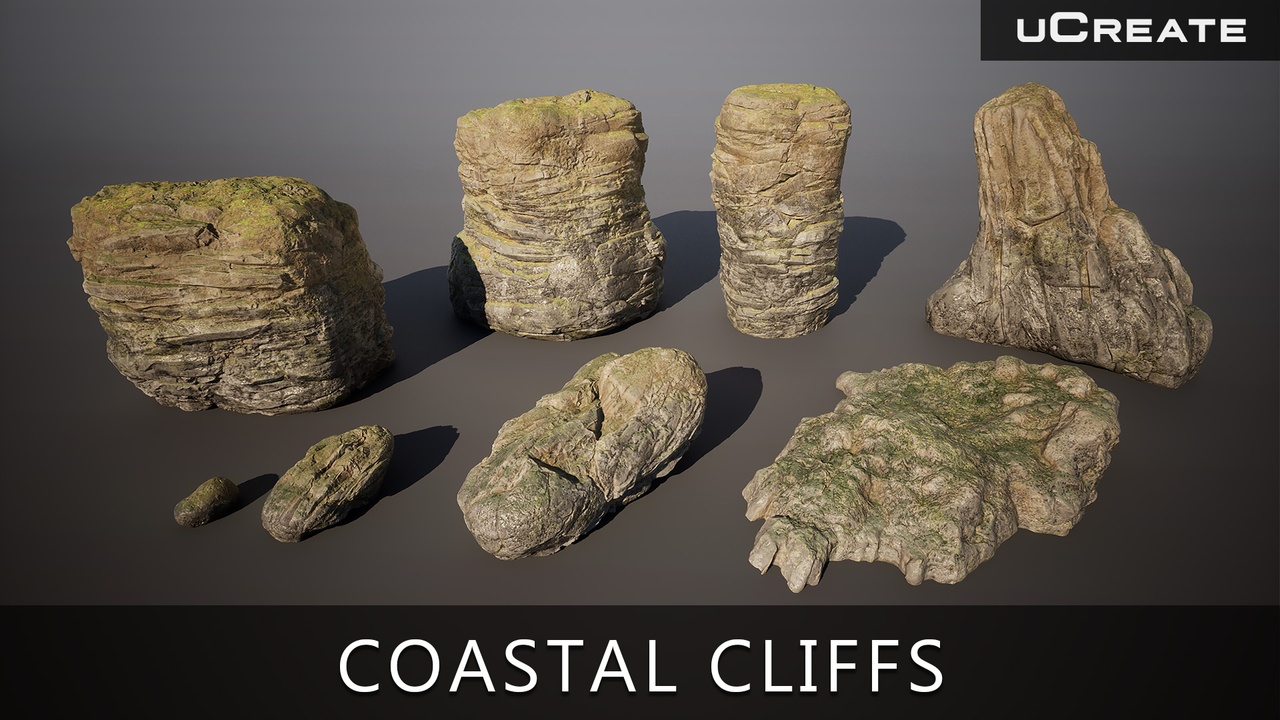 Media 1 for listing UCreate - Coastal Cliffs and Rocks
