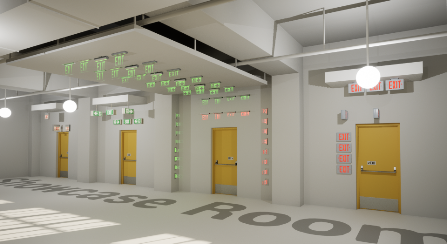 Dc Exit Illuminated Exit Signs, Old and New | Fab
