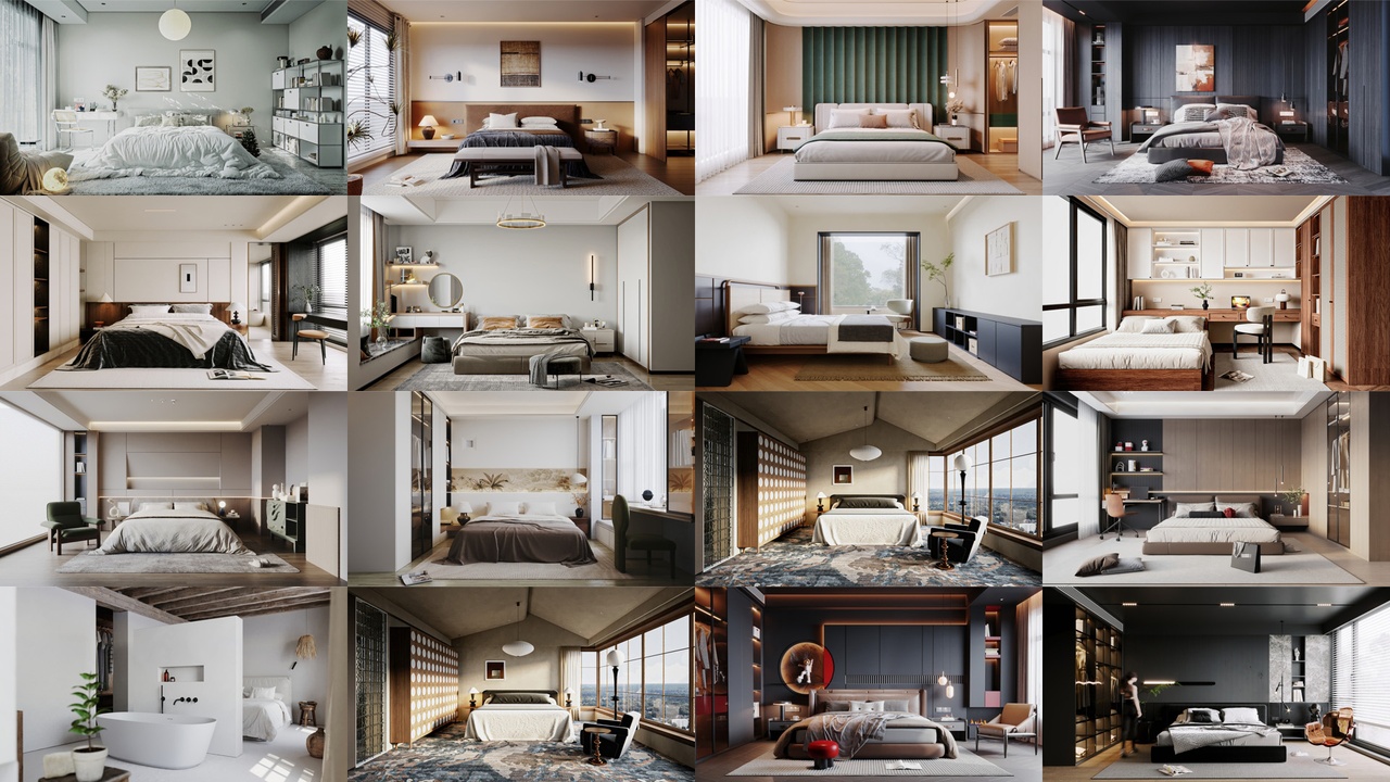 Media 1 for listing Bedroom Pack 02 - 16 Scenes