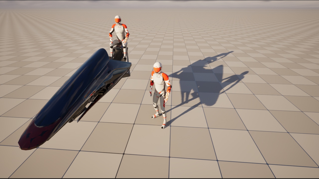 Media 1 for listing AeroRider Hover Bike – Multiplayer Vehicle System