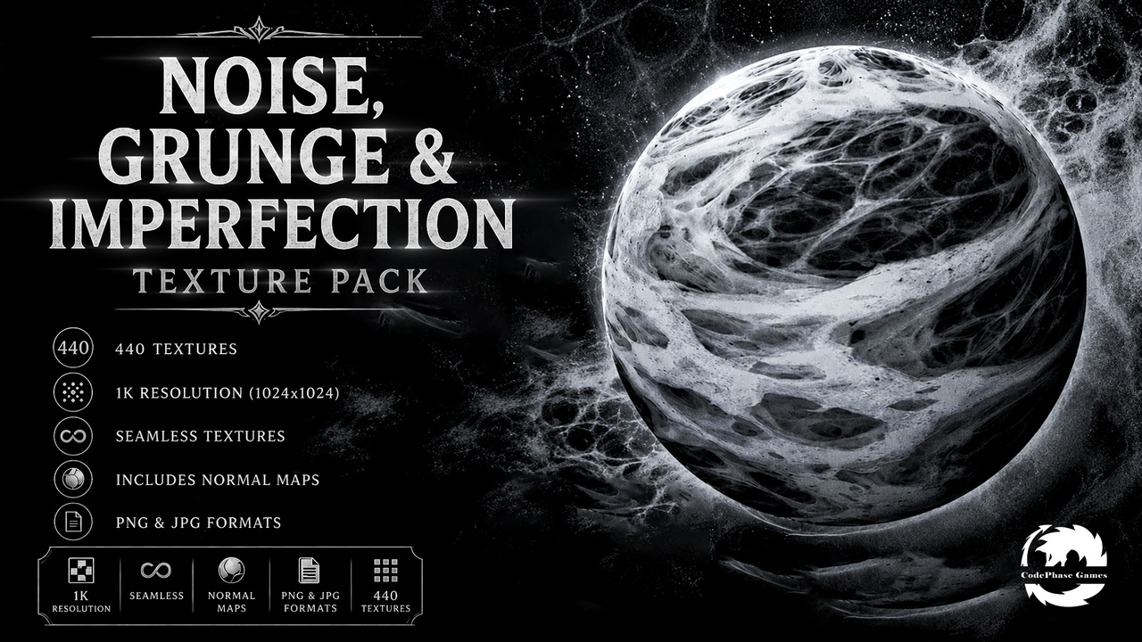 Media 1 for listing Noise, Grunge & Imperfection Textures pack