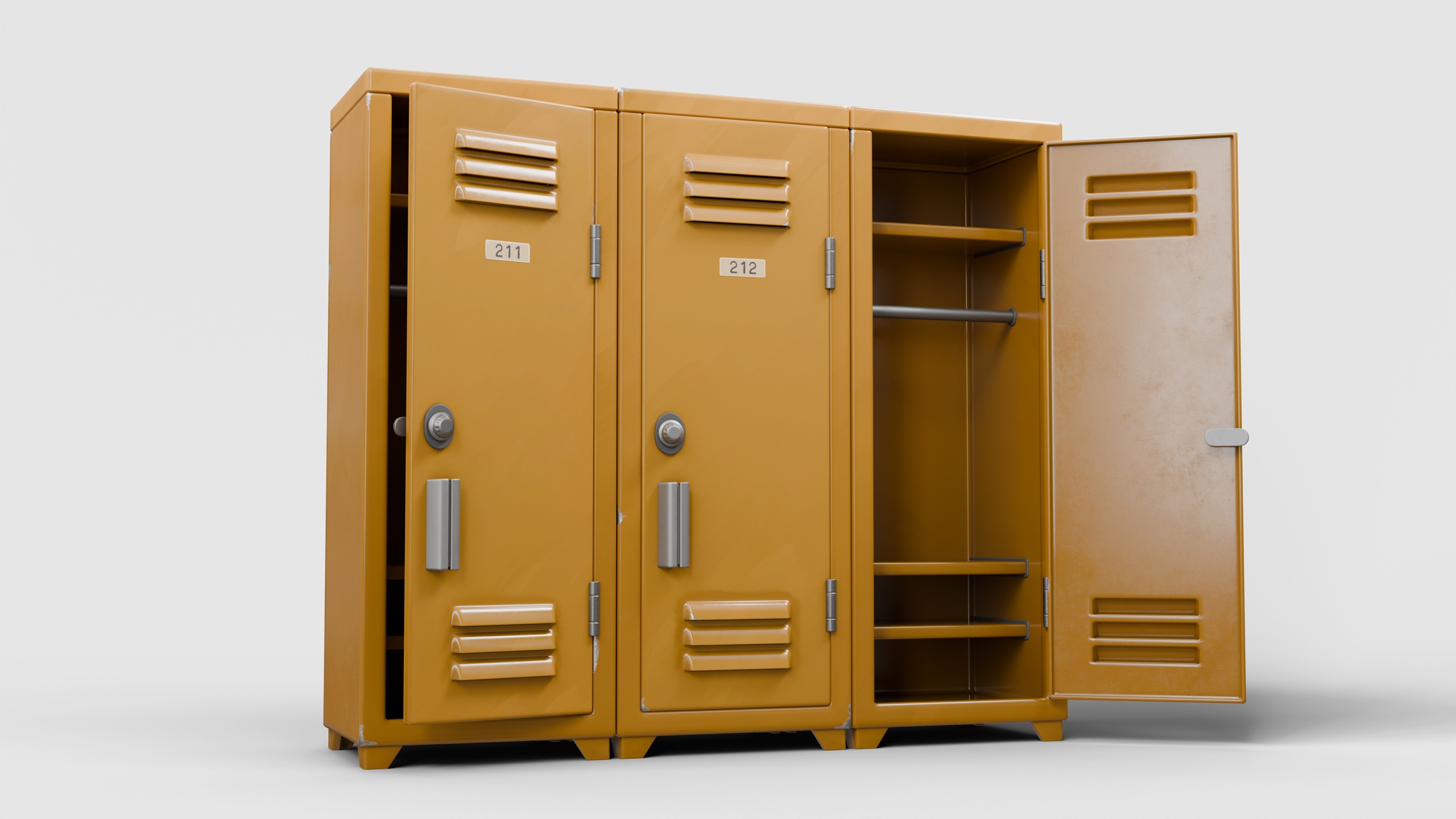 Media 1 for listing Cartoon Metal School Lockers 02
