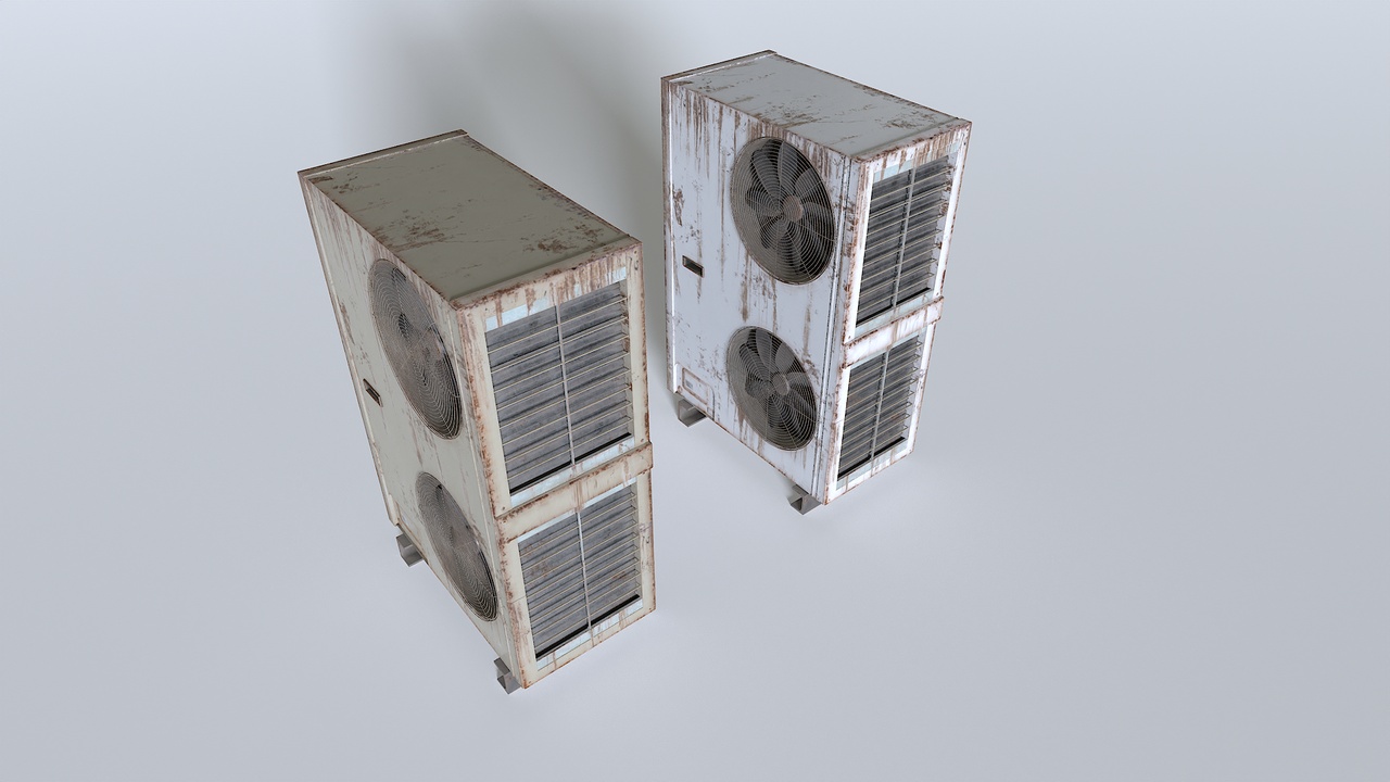 Rusty Rooftop AC hvac unit 2 | Fab