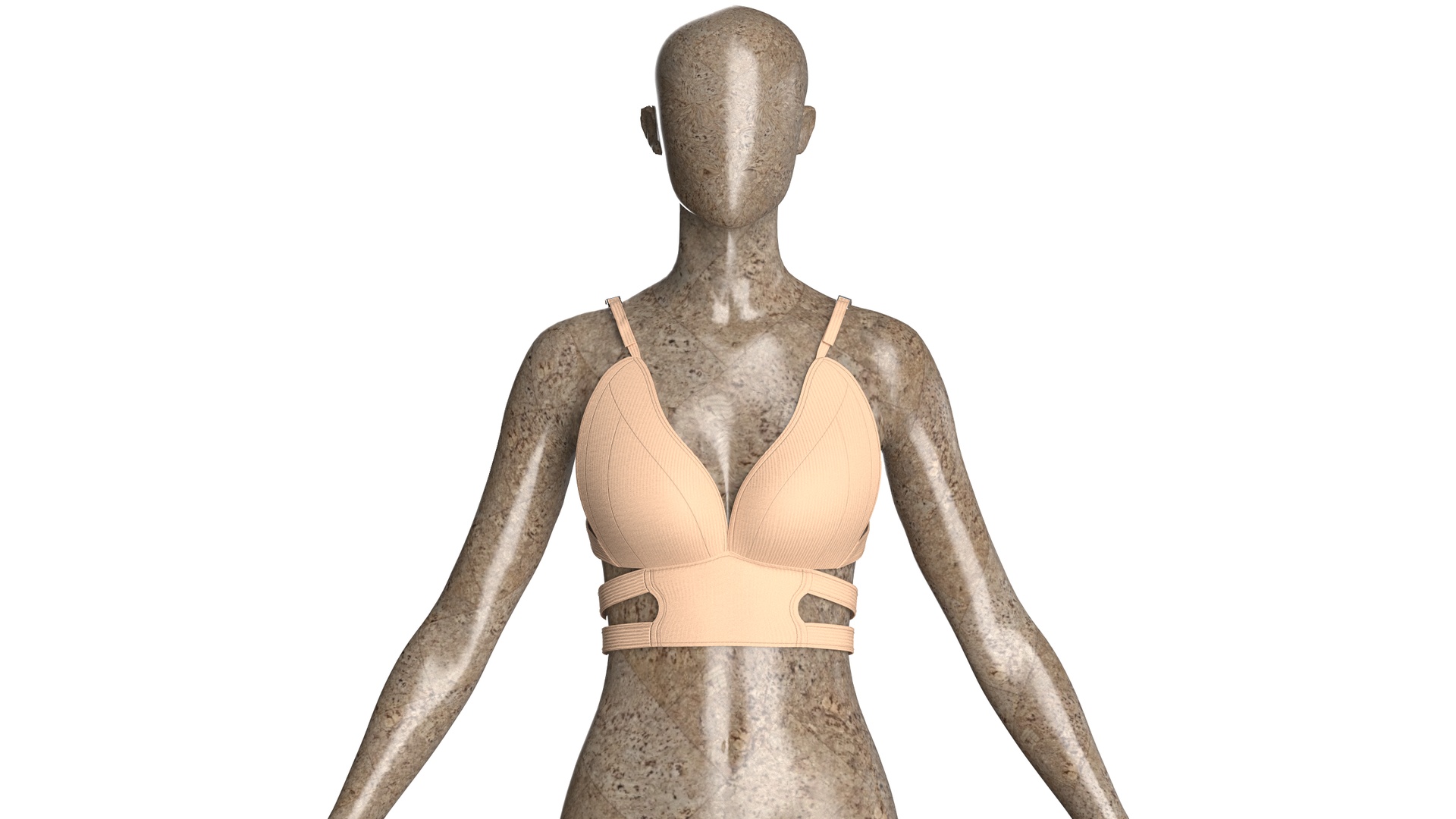 Media 1 for listing Girls Cut - Out Bralette | High Poly