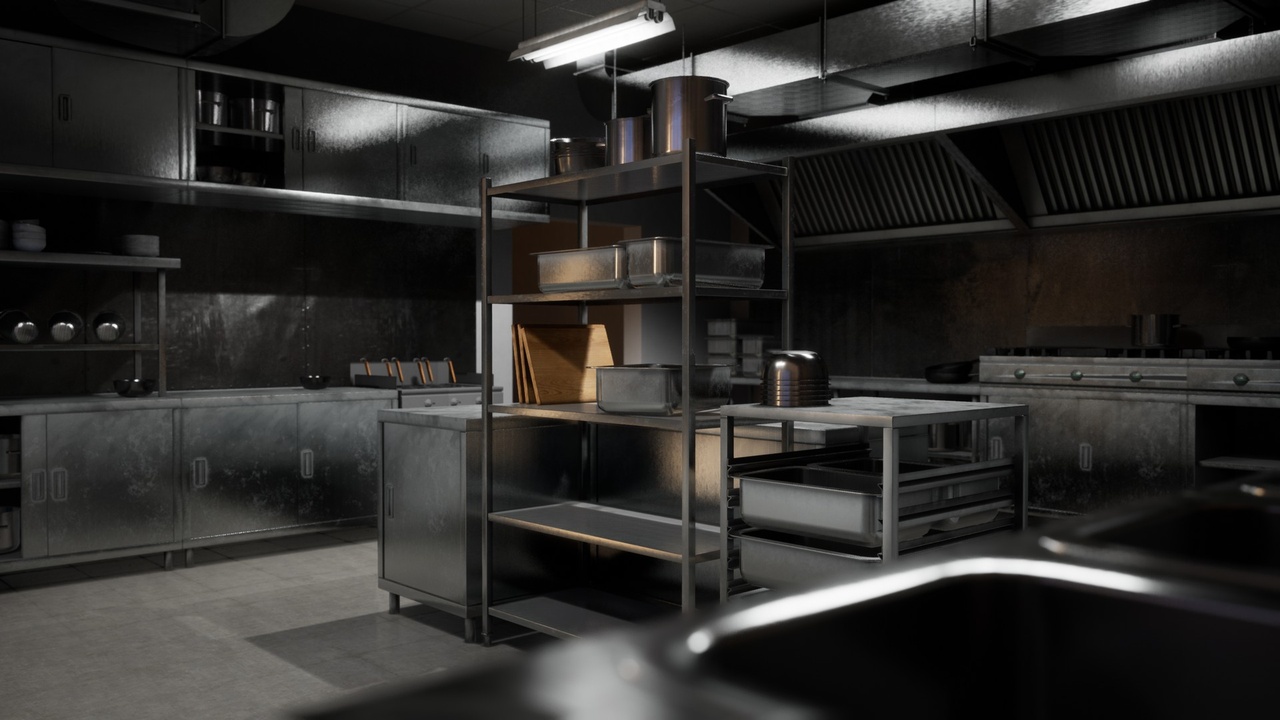 Media 1 for listing Restaurant Kitchen Asset Pack - 59 Game-Ready Assets