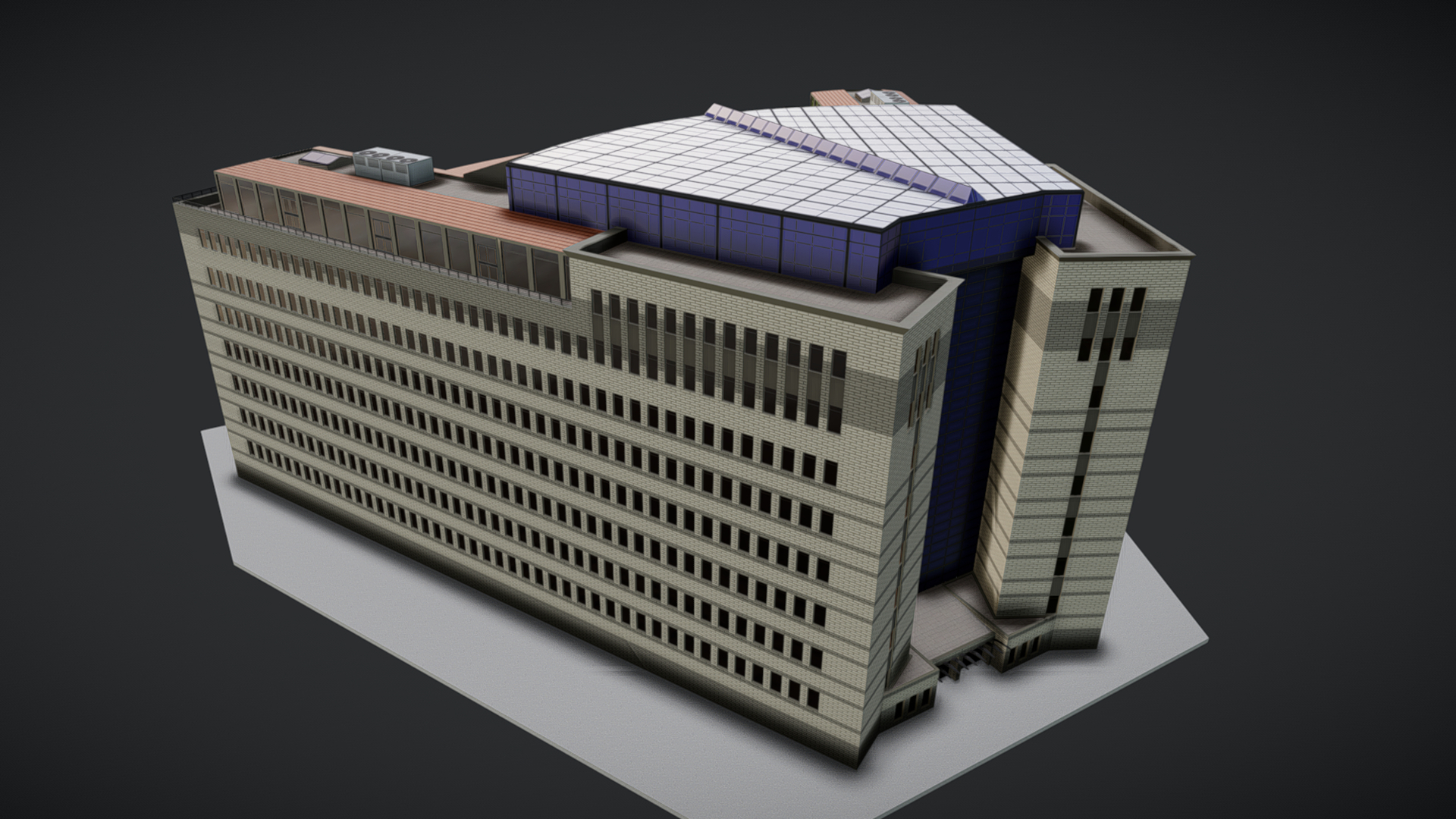 UNHR Building - Geneva (lowpoly) | Fab