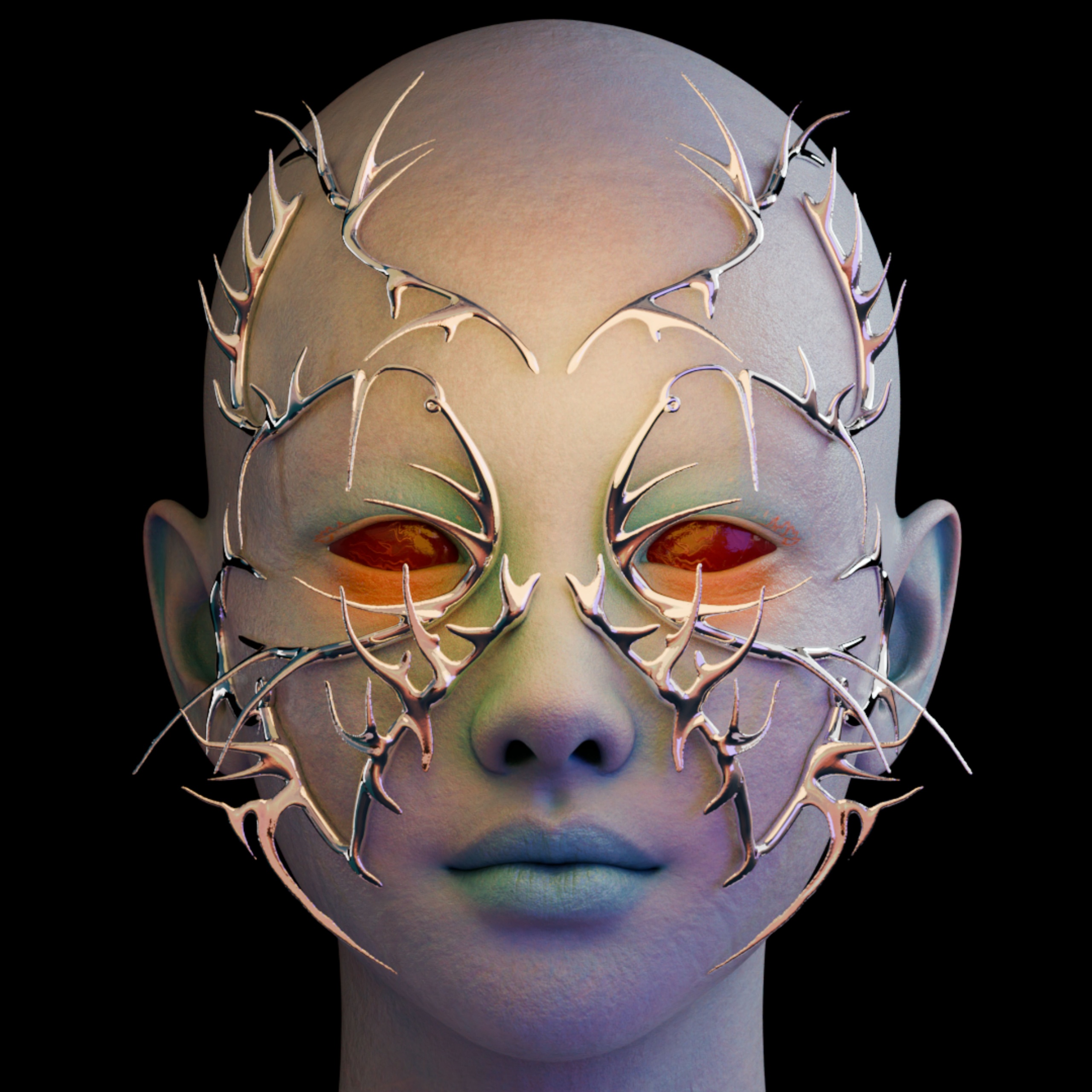 Media 1 for listing 3D Fashion Chrome Mask