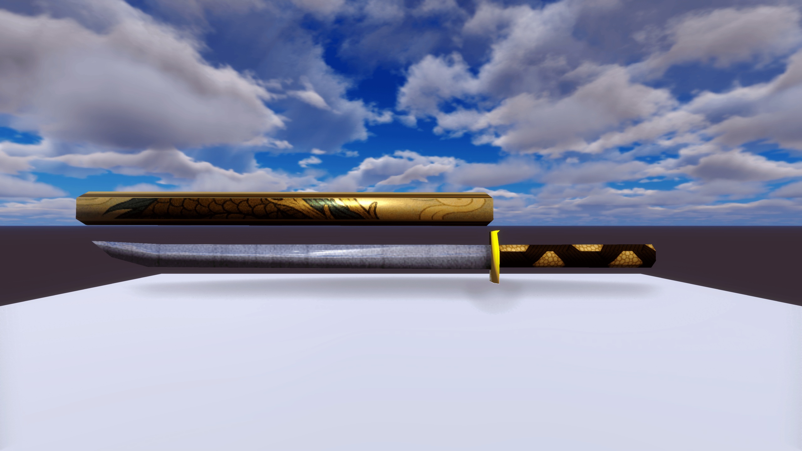 Media 1 for listing Low Poly Dragon Katana