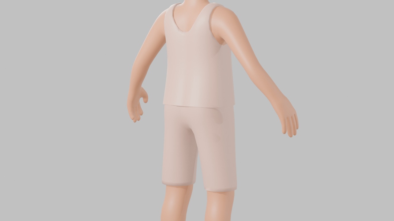 Media 1 for listing Stylized Modular Base Character - UE5 Skeleton Compatible