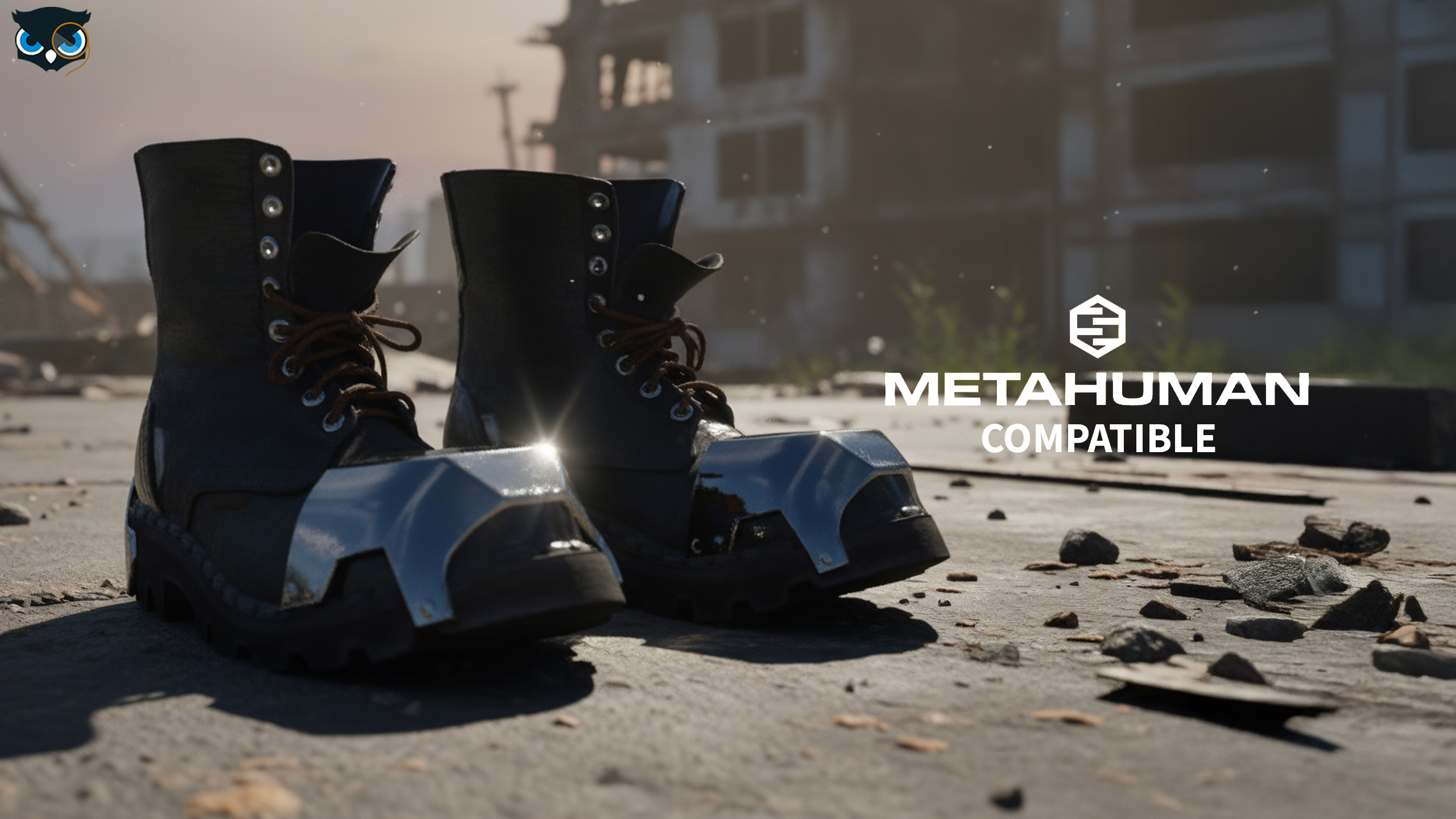 Reinforced Combat Boots MetaHuman Compatible | Fab