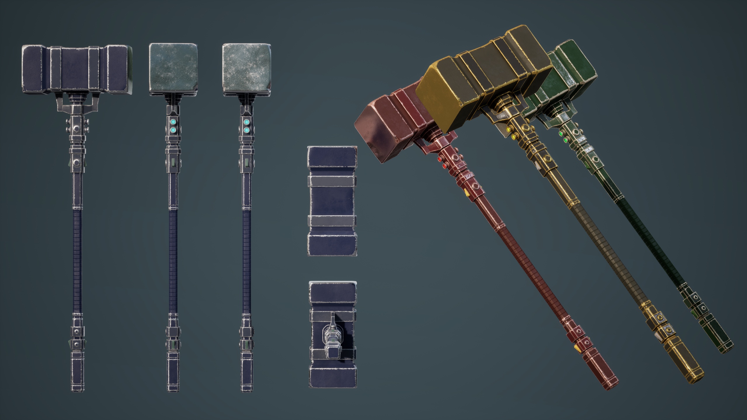 Media 1 for listing Industrial Sci-Fi Melee Weapons Pack