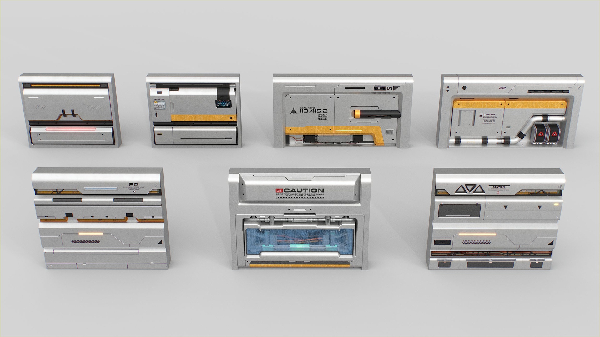 Media 1 for listing Scifi  Wall  Modular Kit Vol.1