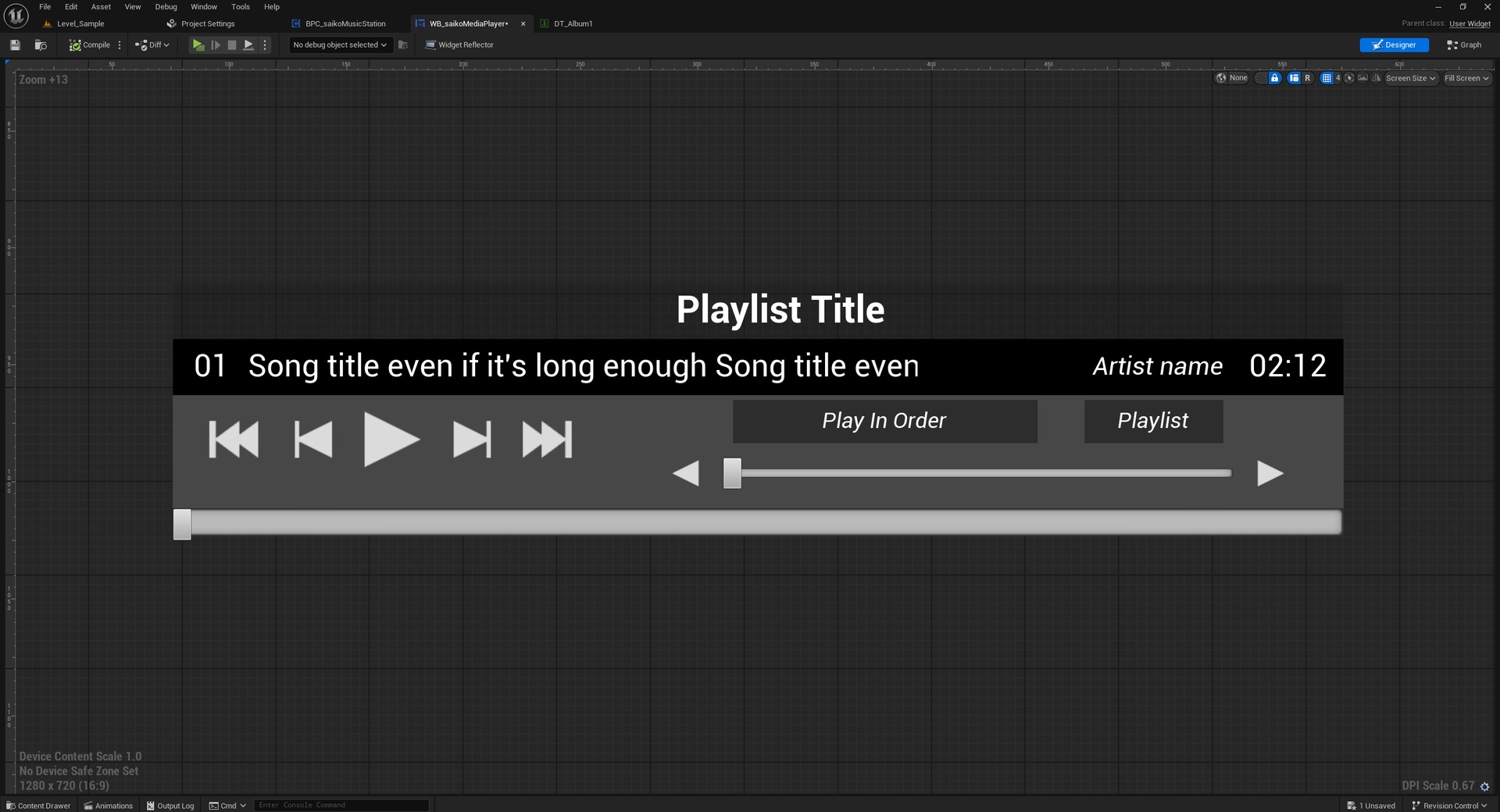 Media 1 for listing Music Station For Unreal Engine