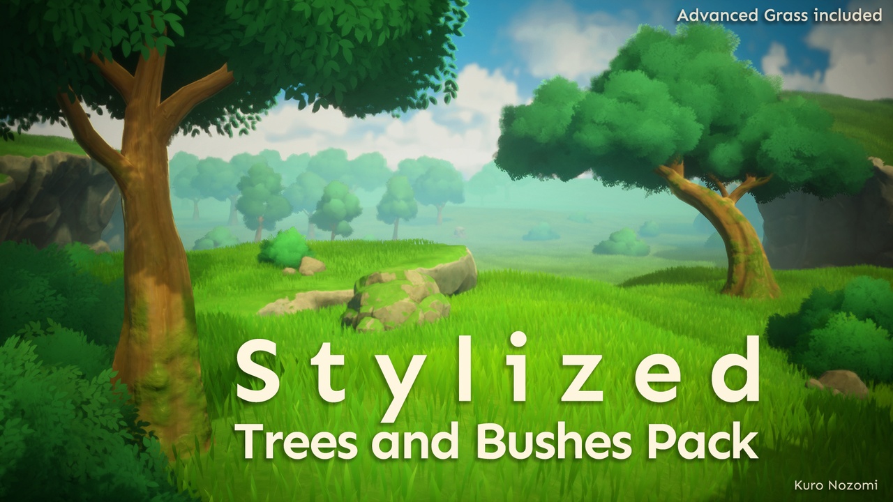 Media 1 for listing Stylized Trees and Bushes Pack