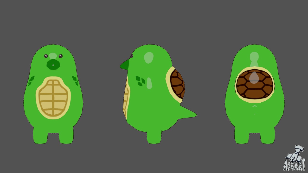 Media 1 for listing Tortoise - PocketPal S1 - 3D Character - VRChat Avatar