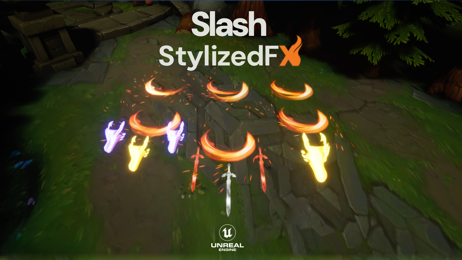 Ultimate Stylized Fantasy Slash FX Pack (Niagara / UE5) | Fab