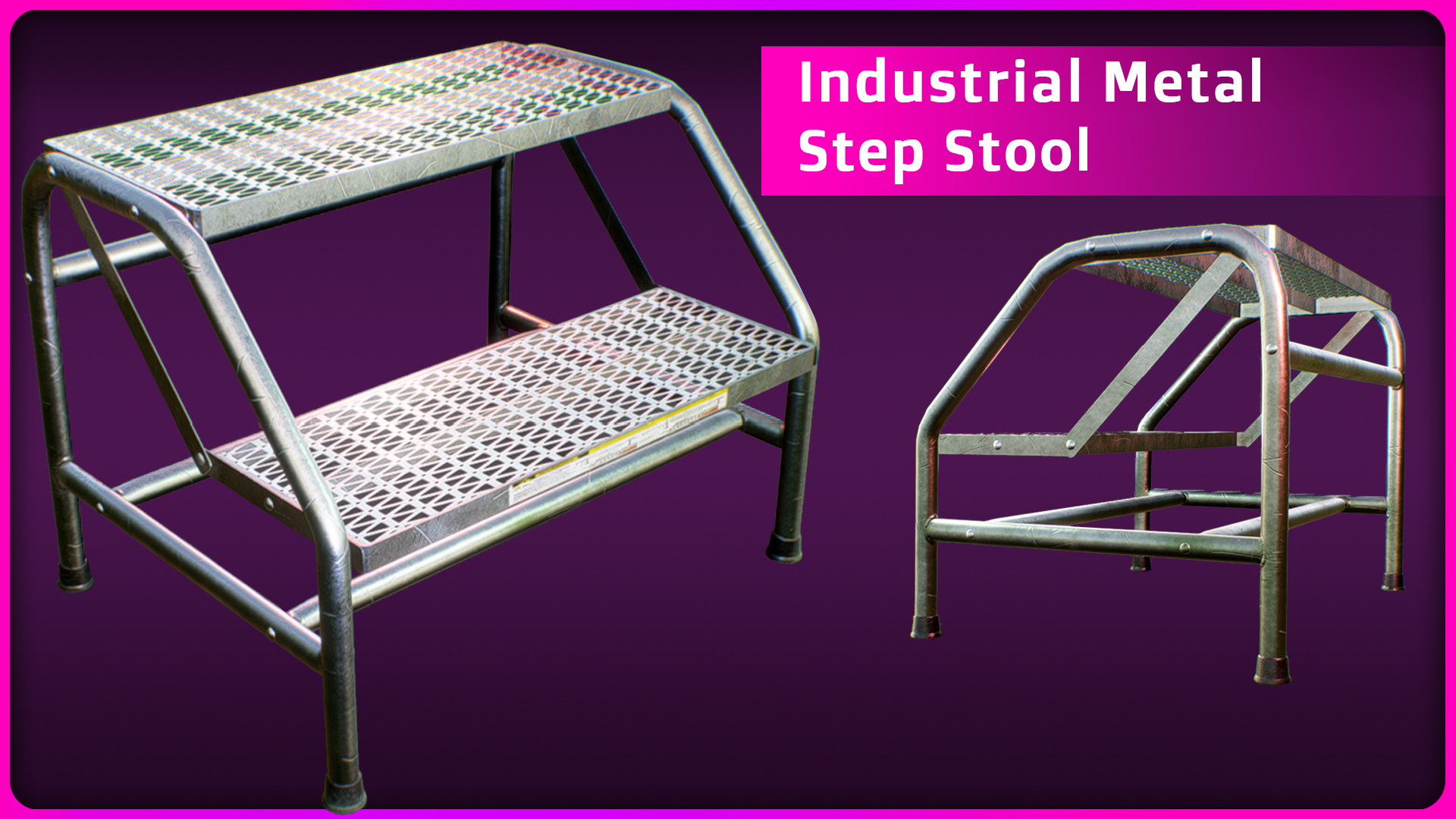Metal Step Channel Industrial Metal Step Stool | Fab