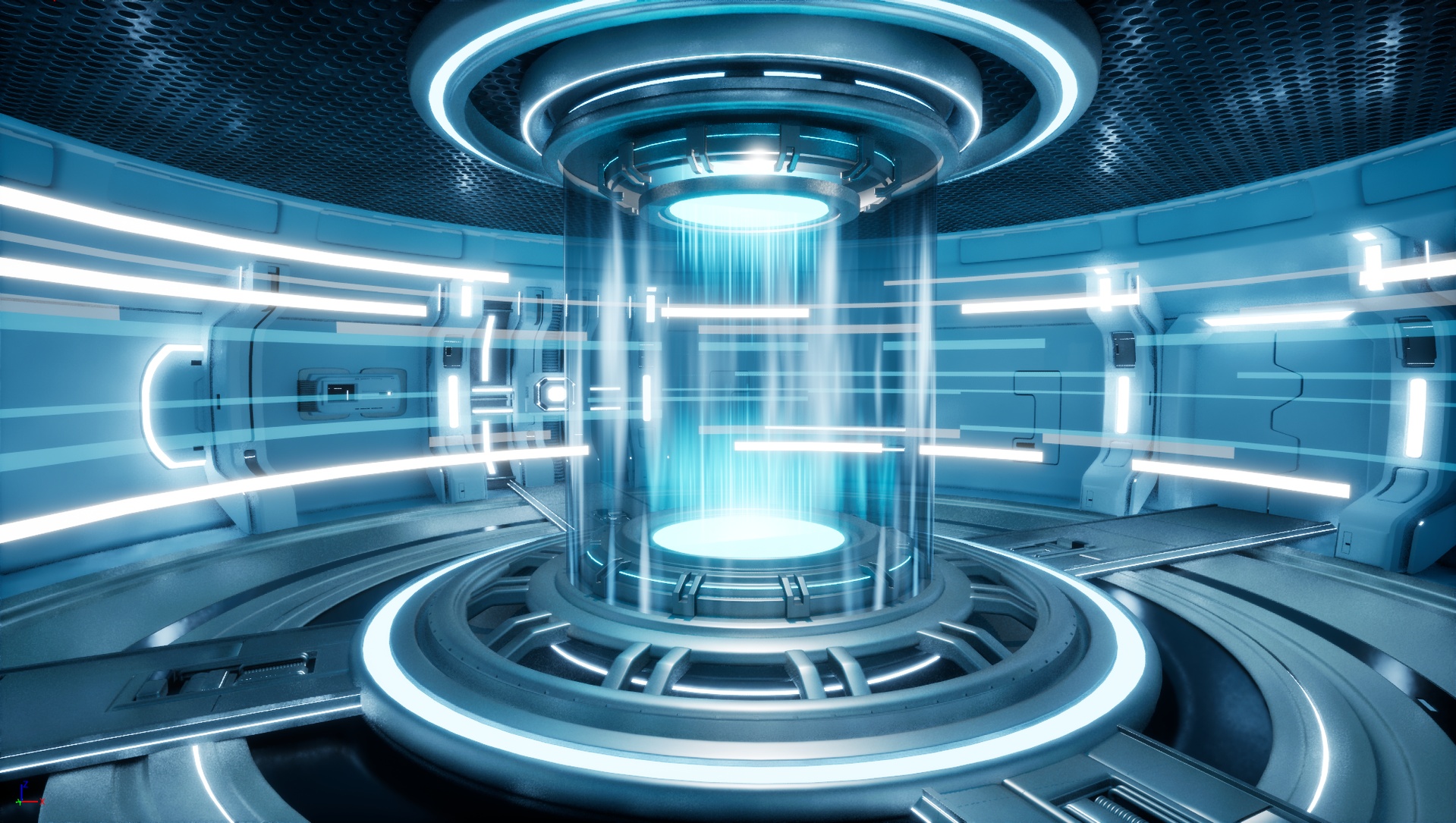 Media 1 for listing Sci-Fi Teleport Chamber & Energy Core Environment