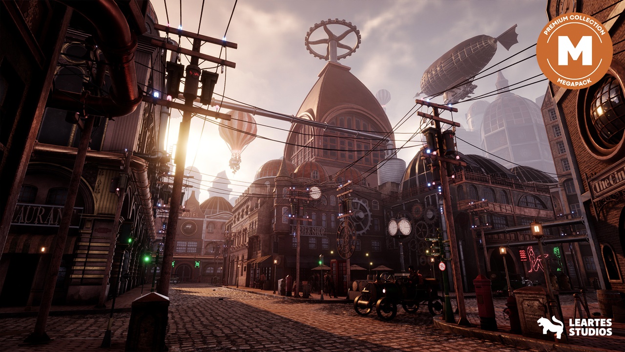 商品 Steampunk - Victorian Environment Megapack ( Steampunk Victorian Steampunk 3D ) 的媒体 1