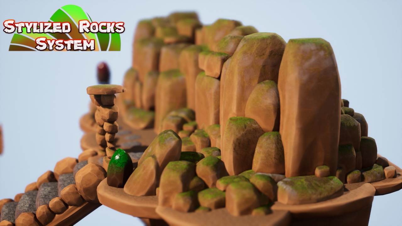 Media 1 for listing Stylized Rocks System